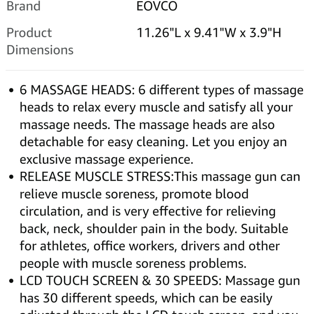Massage Gun Percussion Muscle Massager - Picture 6 of 8